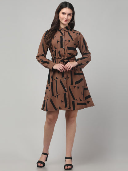 Printed A line Dress For Womens