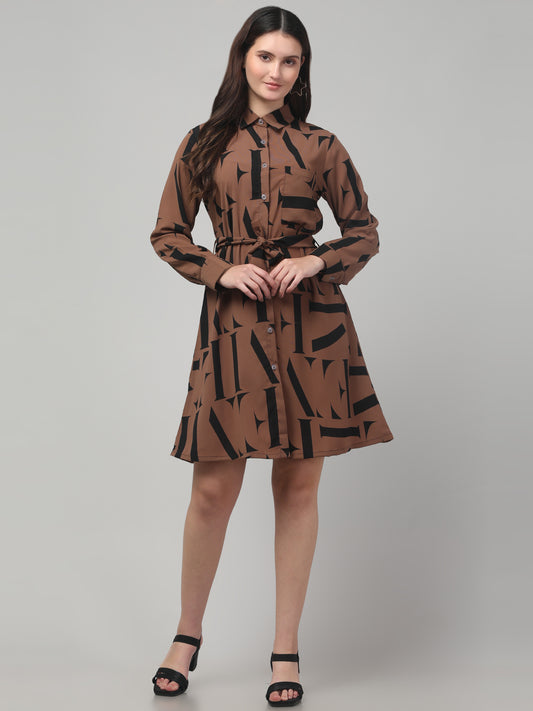 Printed A line Dress For Womens