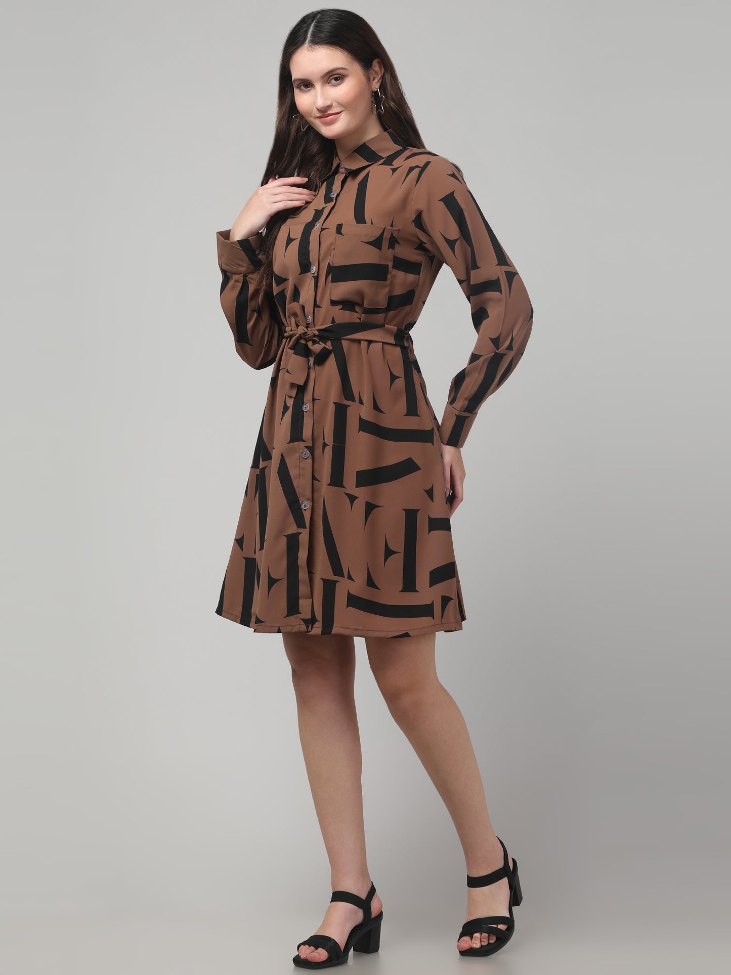 Printed A line Dress For Womens
