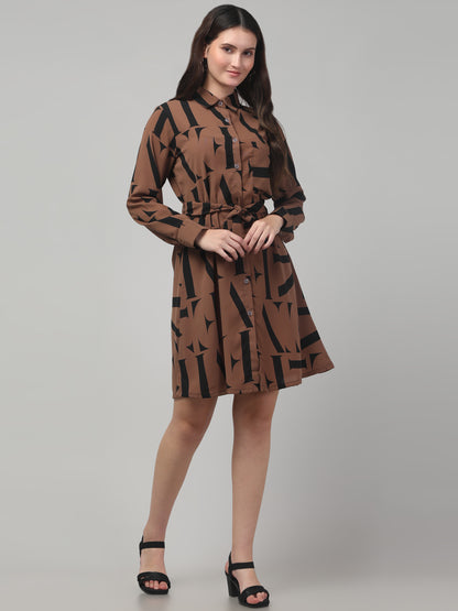 Printed A line Dress For Womens