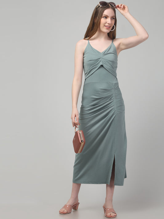 Sleeveless Midi Dress For Womens Party Wear