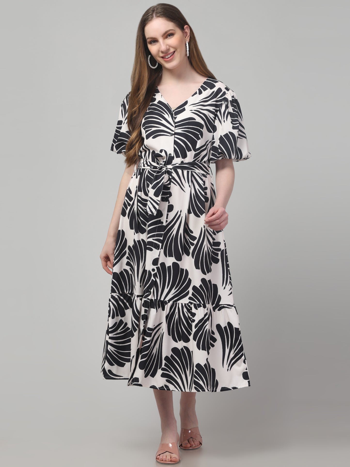 Printed Beach Dress For Women
