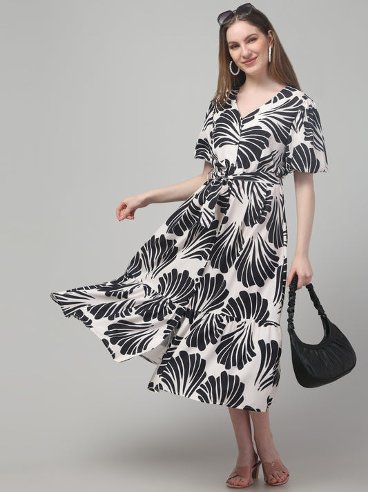 Printed Beach Dress For Women