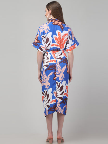Multicolor Printed Beach Dress For Women