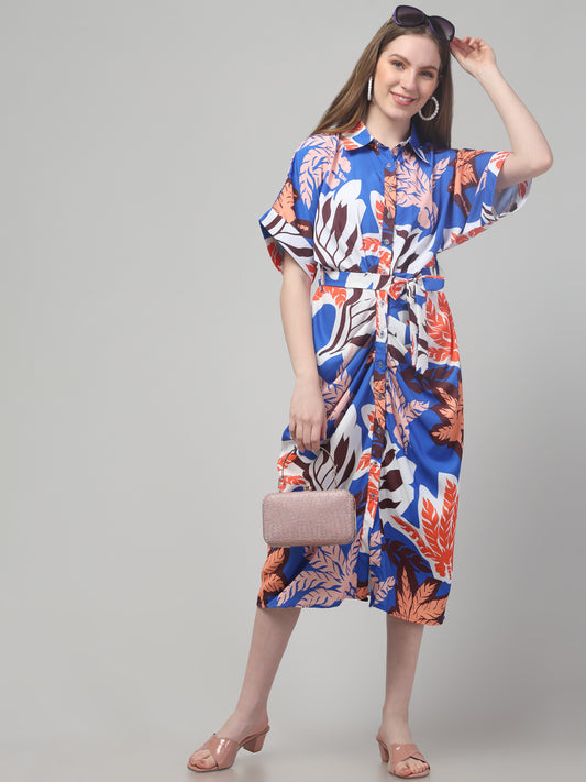 Multicolor Printed Beach Dress For Women