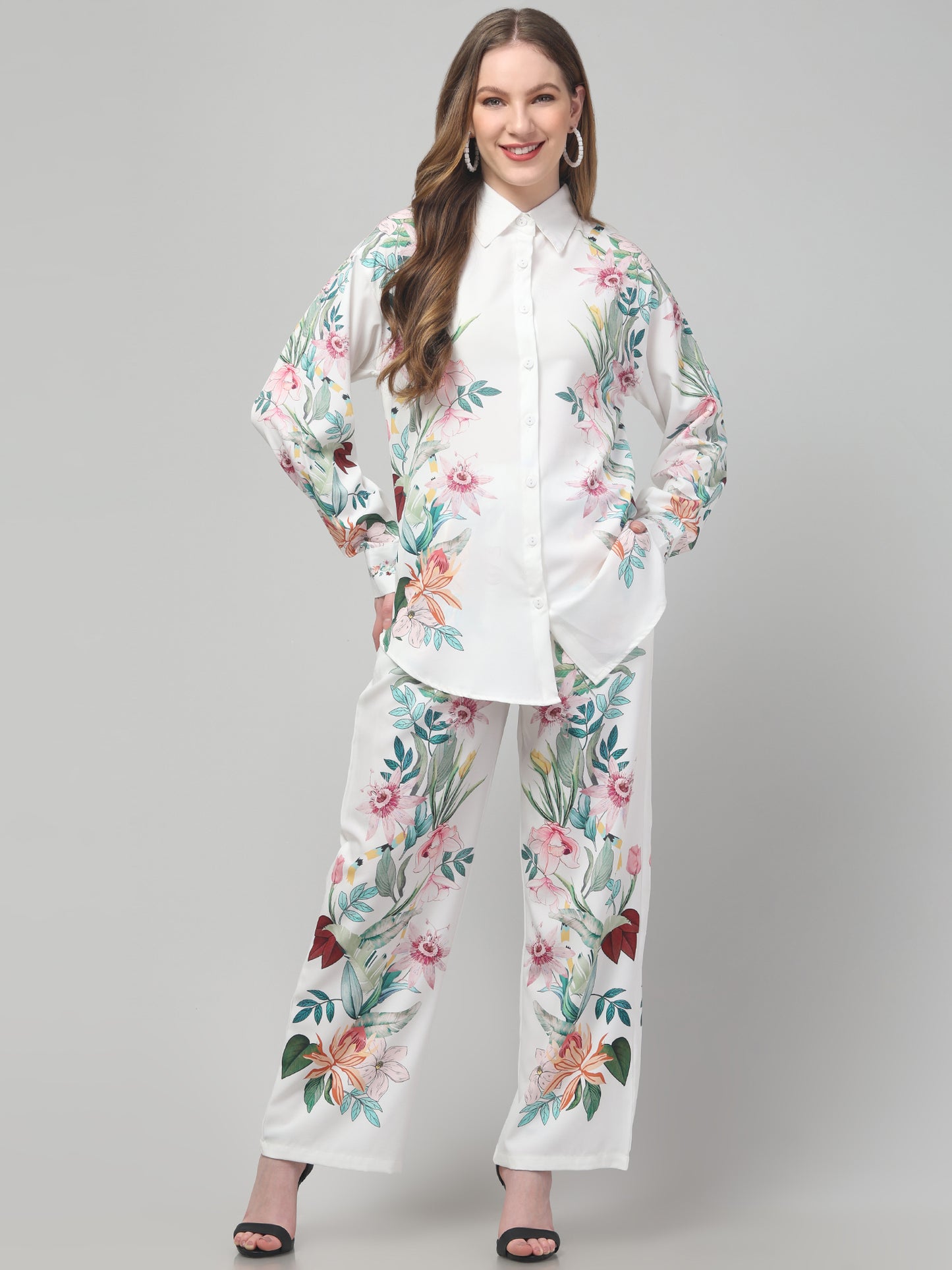 Summer Floral Print Co ord Set