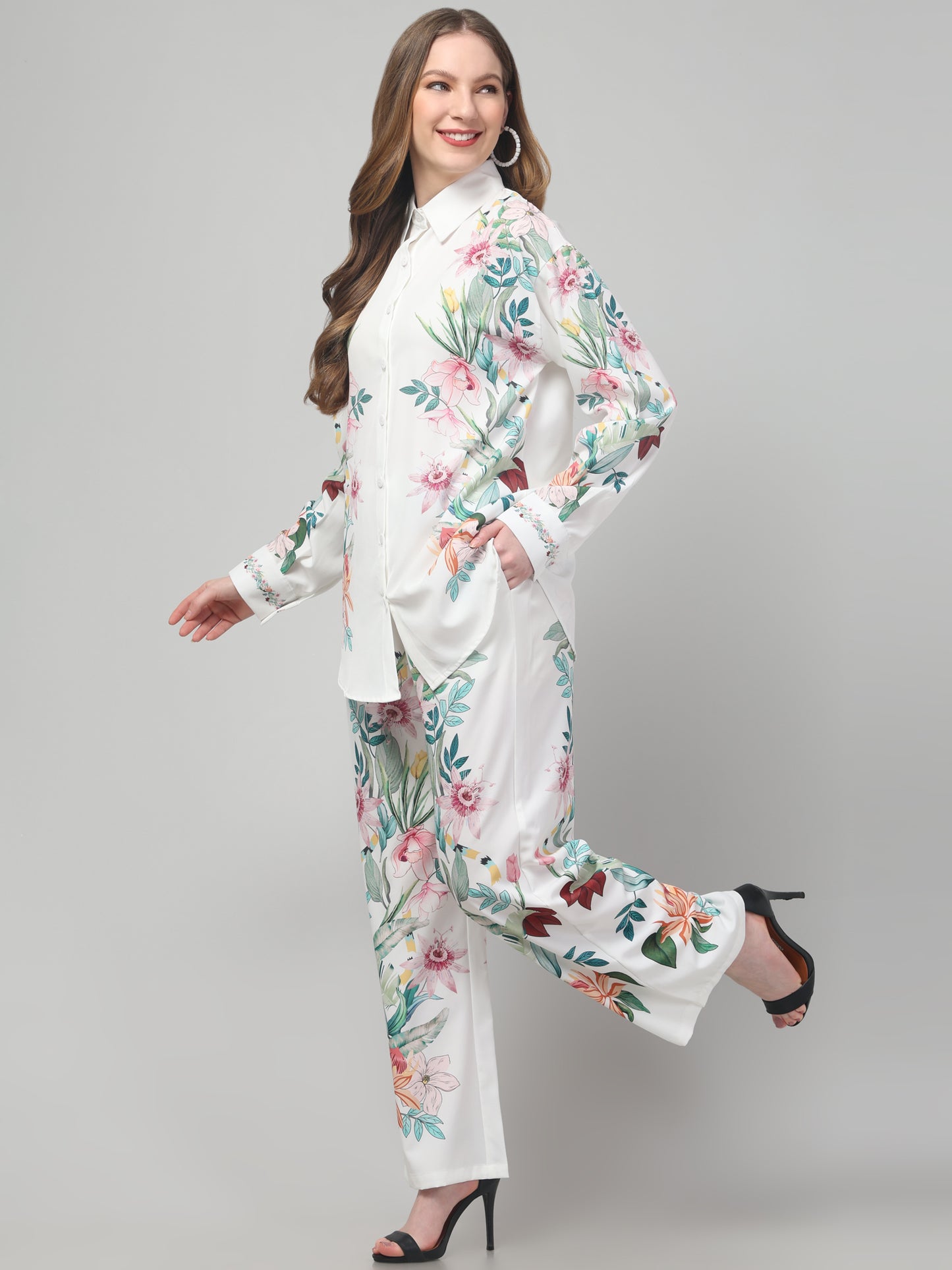 Summer Floral Print Co ord Set