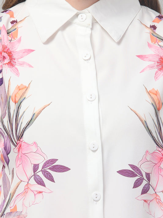Blossom White Printed Co ord Set