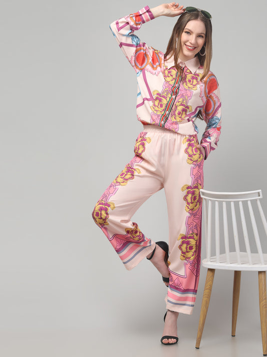 Abstract  Yellow Print Co ord Set