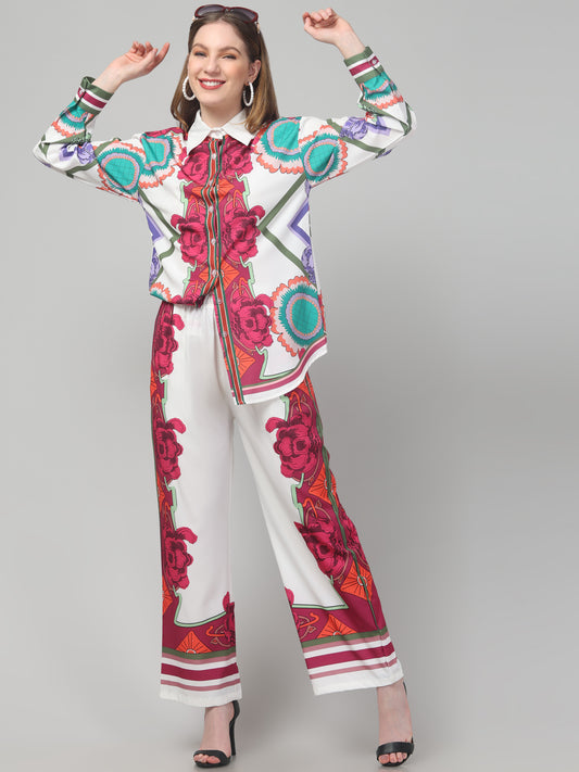 Pop Printed Multicolor Co ord Set