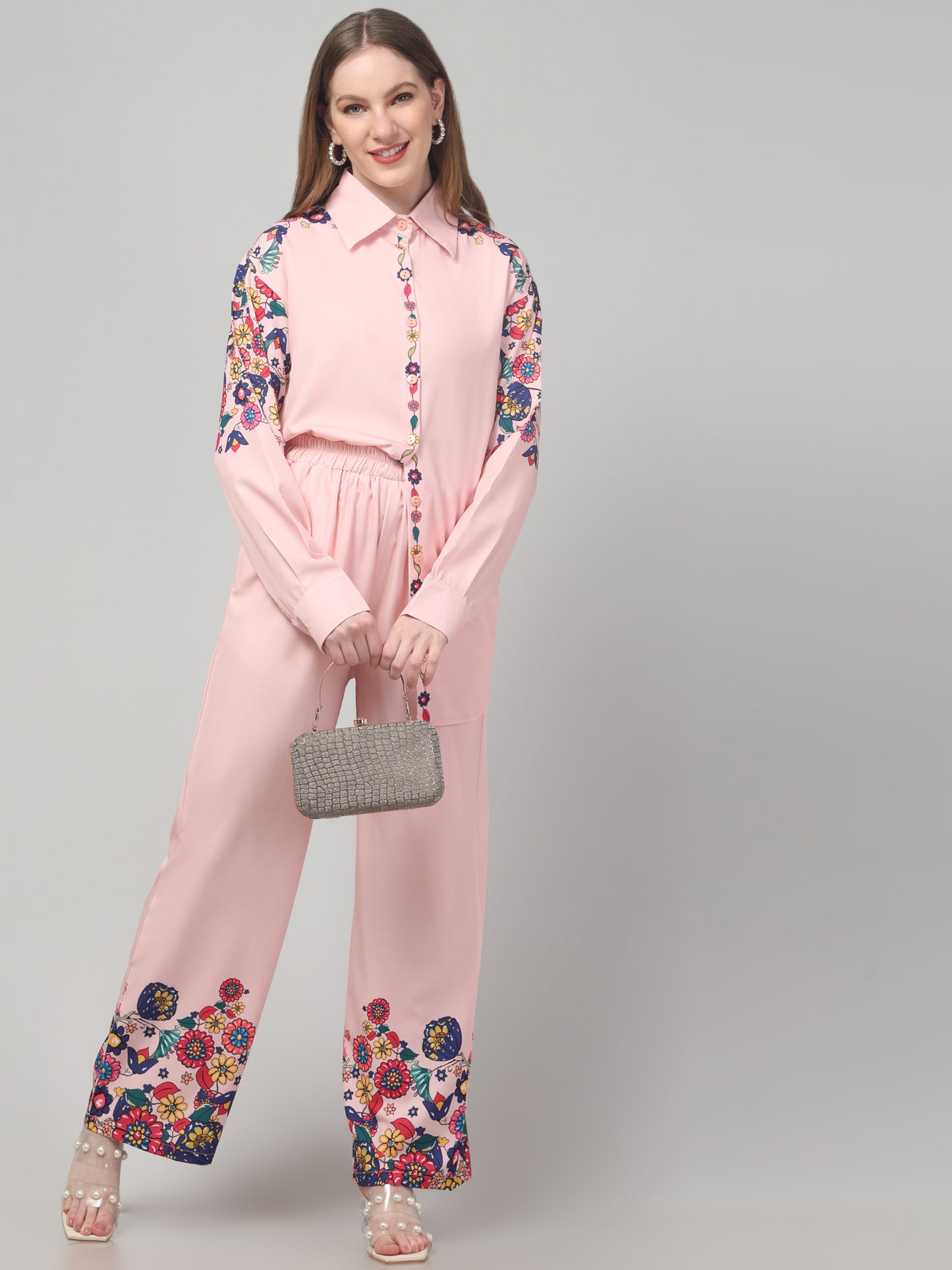 Floral Beige Co ord Set