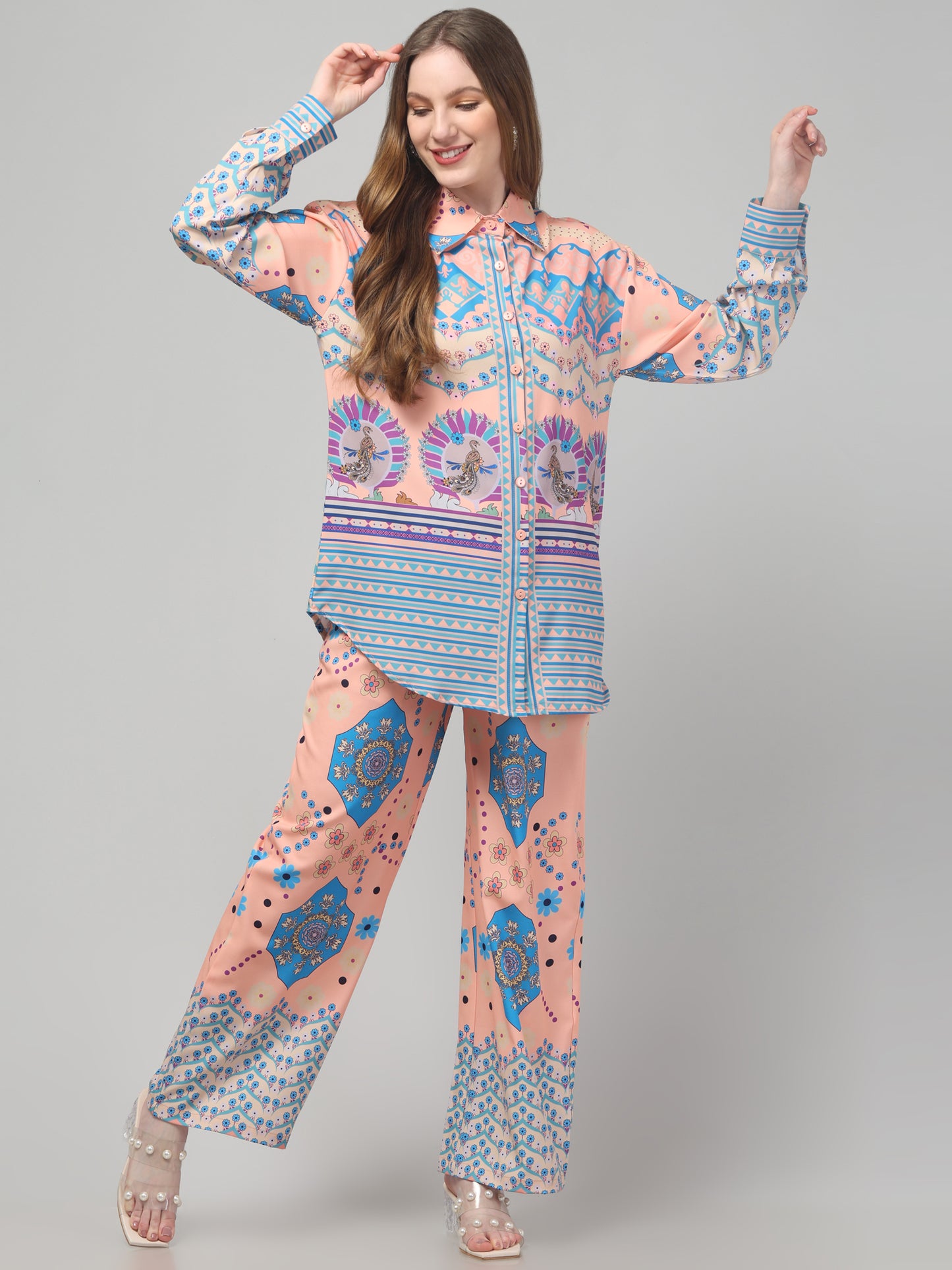 Multicolor Printed Co ord set