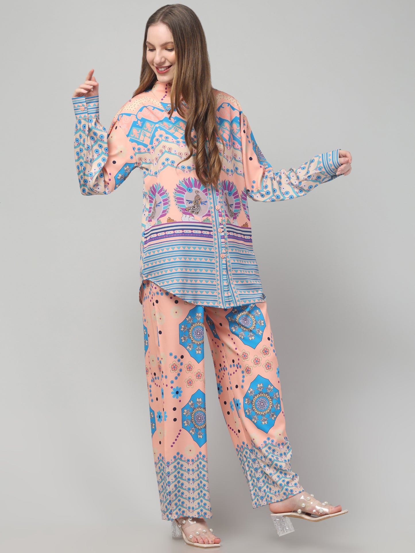 Multicolor Printed Co ord set
