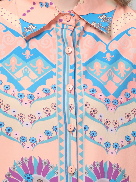 Multicolor Printed Co ord set