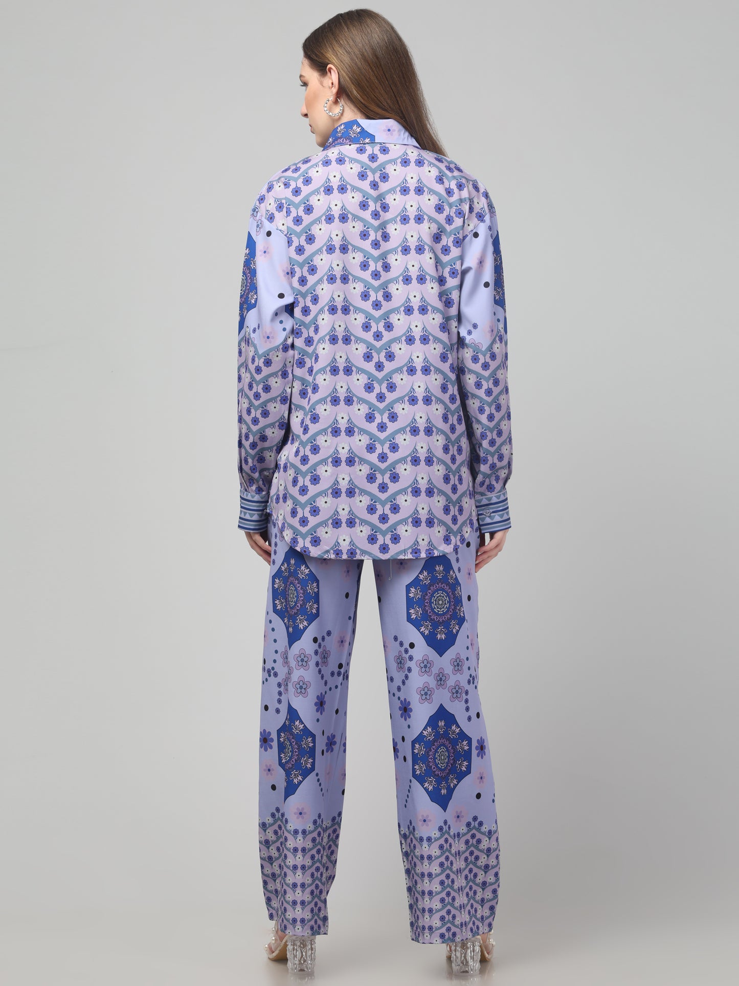 Blue Printed Co ord Set