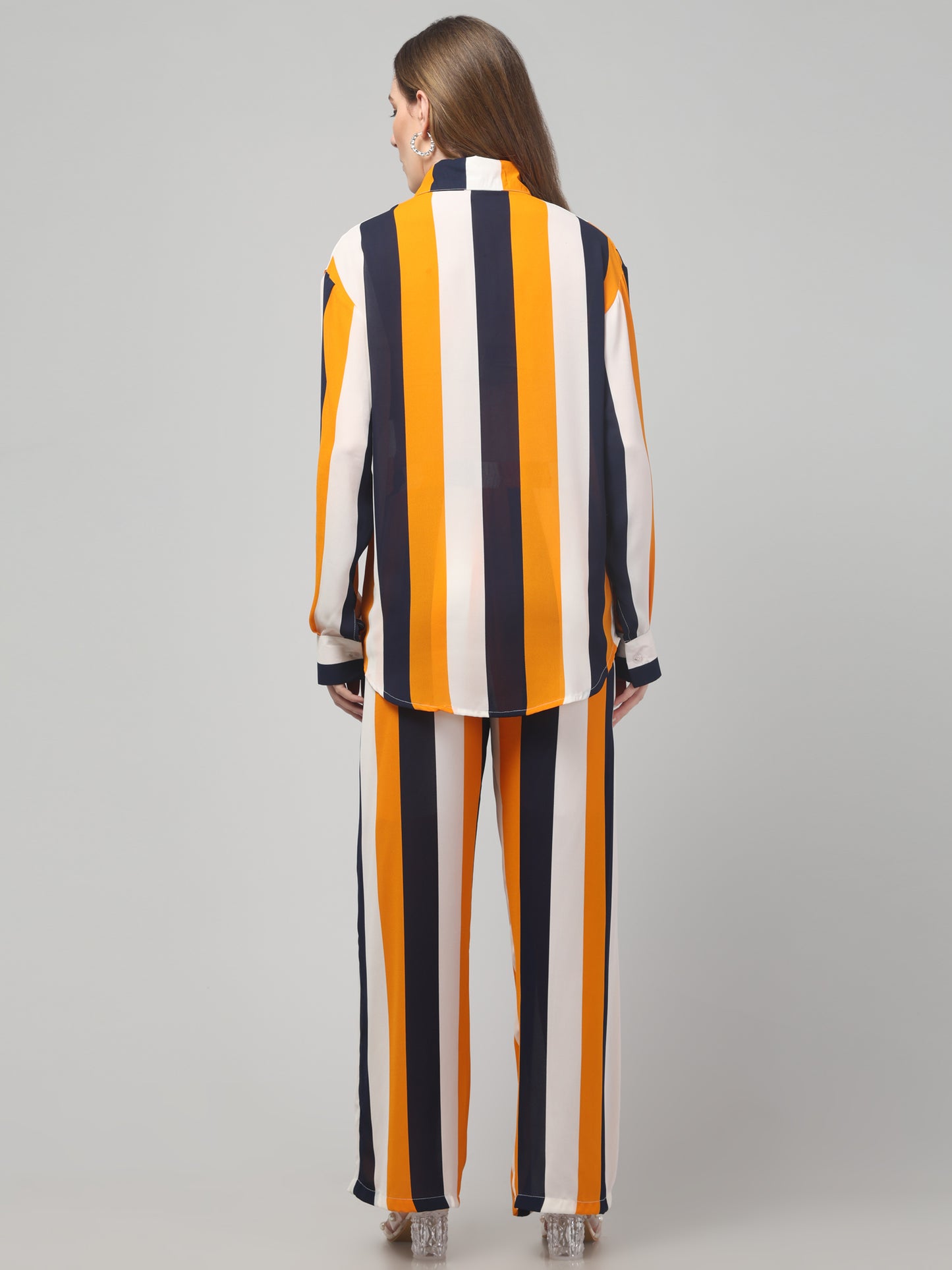 Yellow Striped Co ord Set