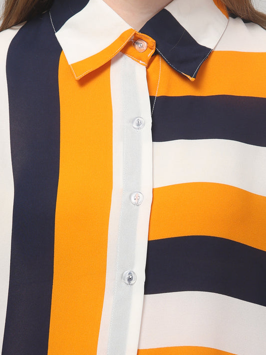 Yellow Striped Co ord Set
