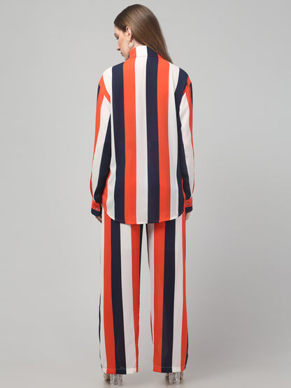Striped Red Co ord Set