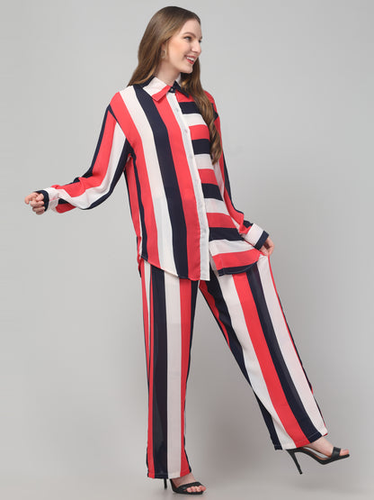 Striped Pink Co ord Set