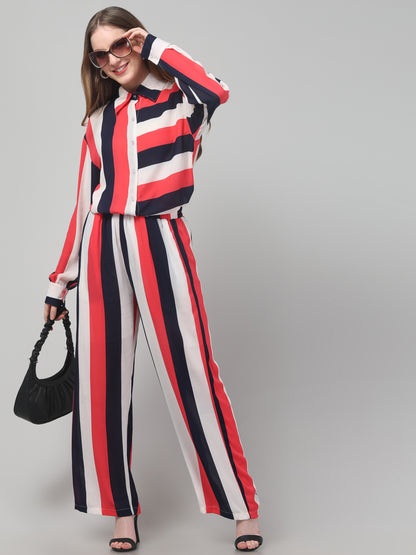 Striped Pink Co ord Set