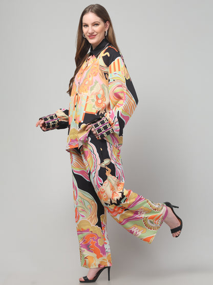 Yellow Printed Co ord Set