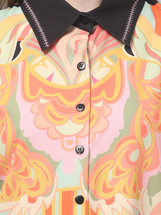 Yellow Printed Co ord Set
