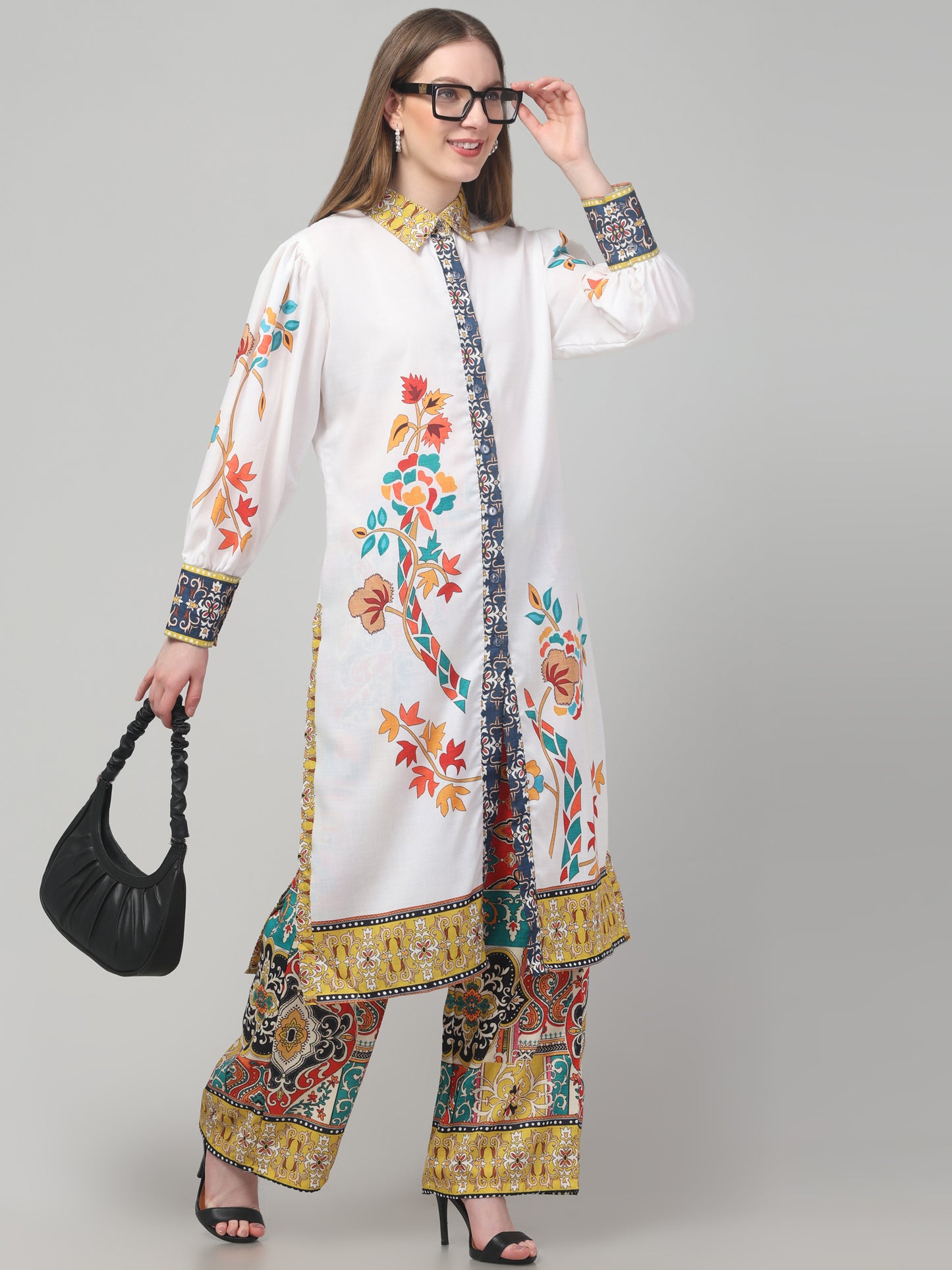 White Printed Co-ord Set