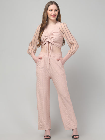 Solid Beige Co ord Set