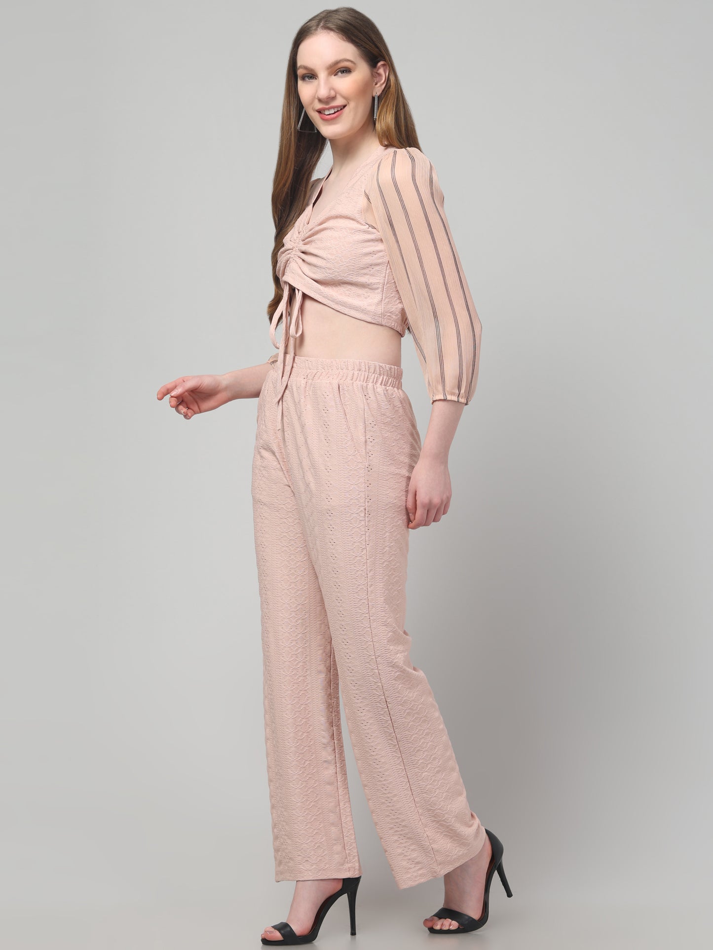 Solid Beige Co ord Set