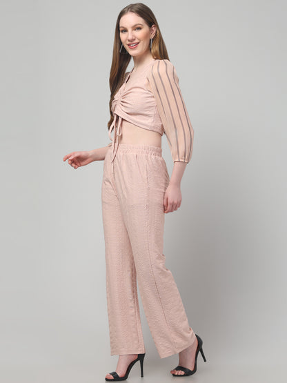 Solid Beige Co ord Set