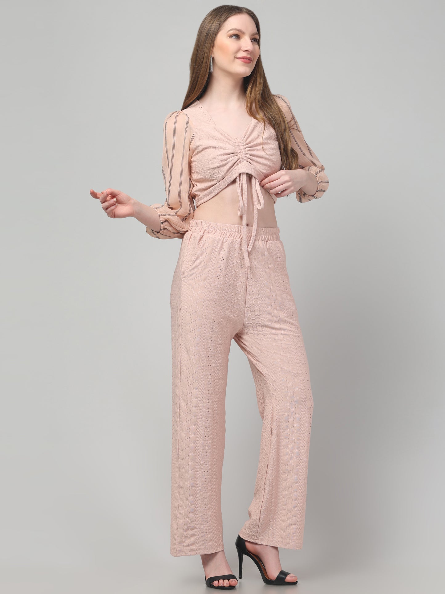 Solid Beige Co ord Set