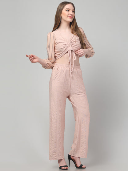 Solid Beige Co ord Set