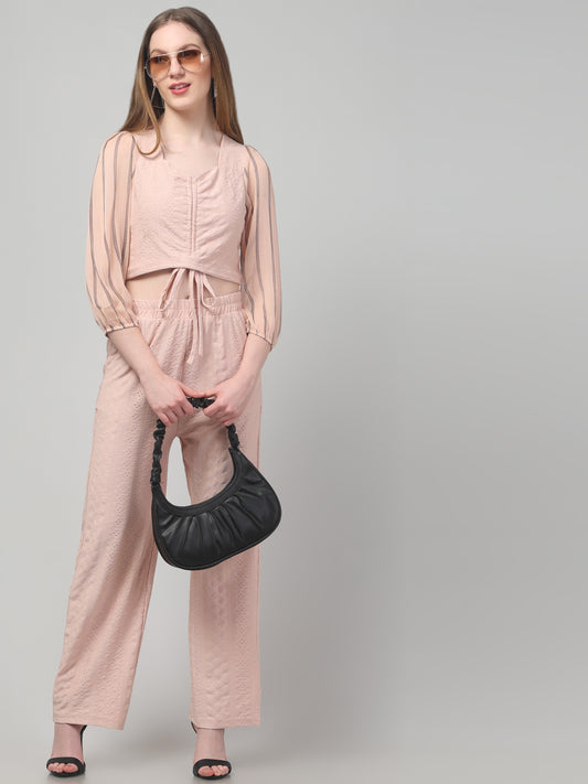 Solid Beige Co ord Set