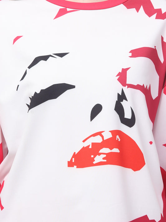 Red All Over Print Co ord Set