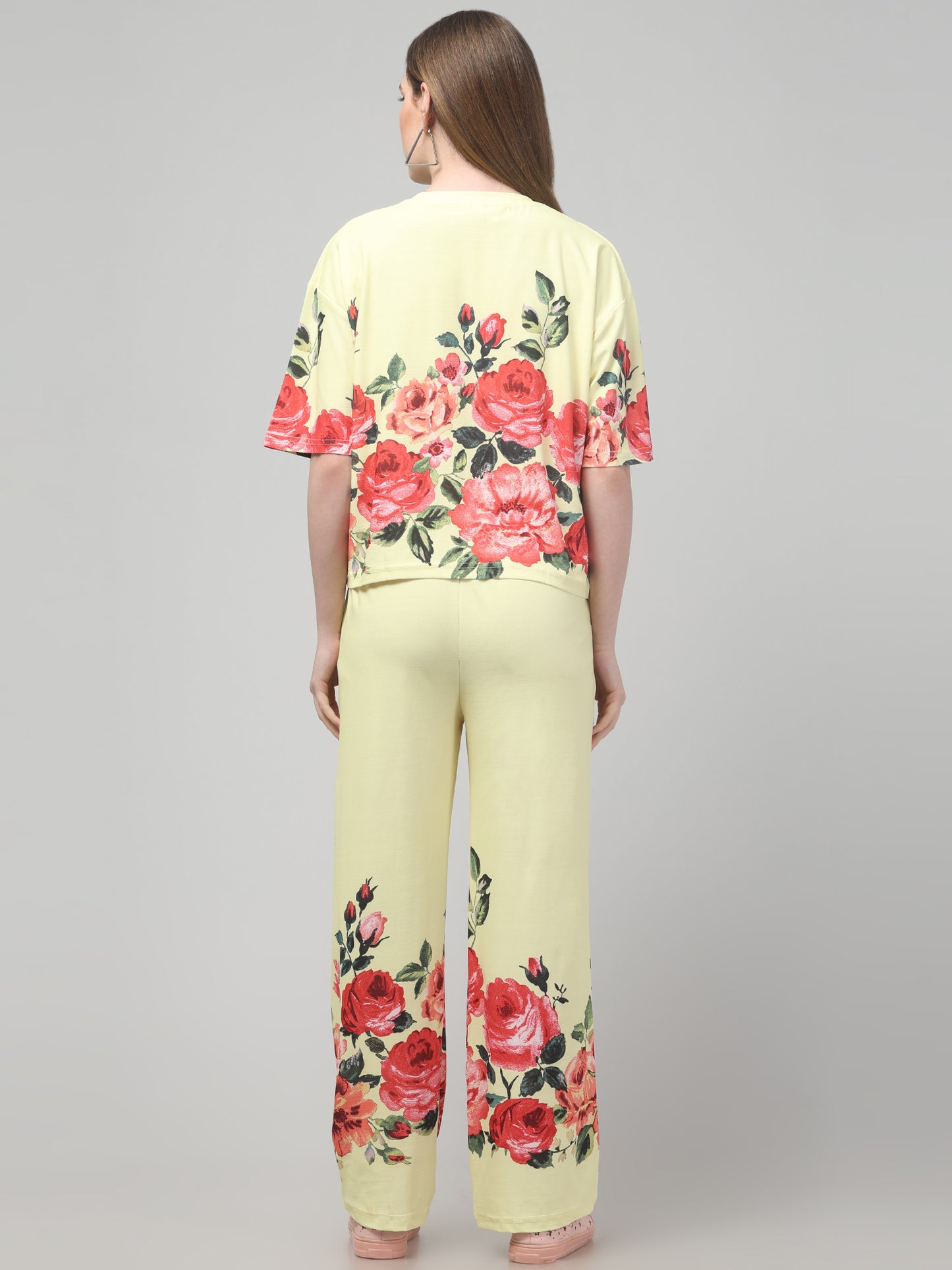 Printed White Floral Co ord Set