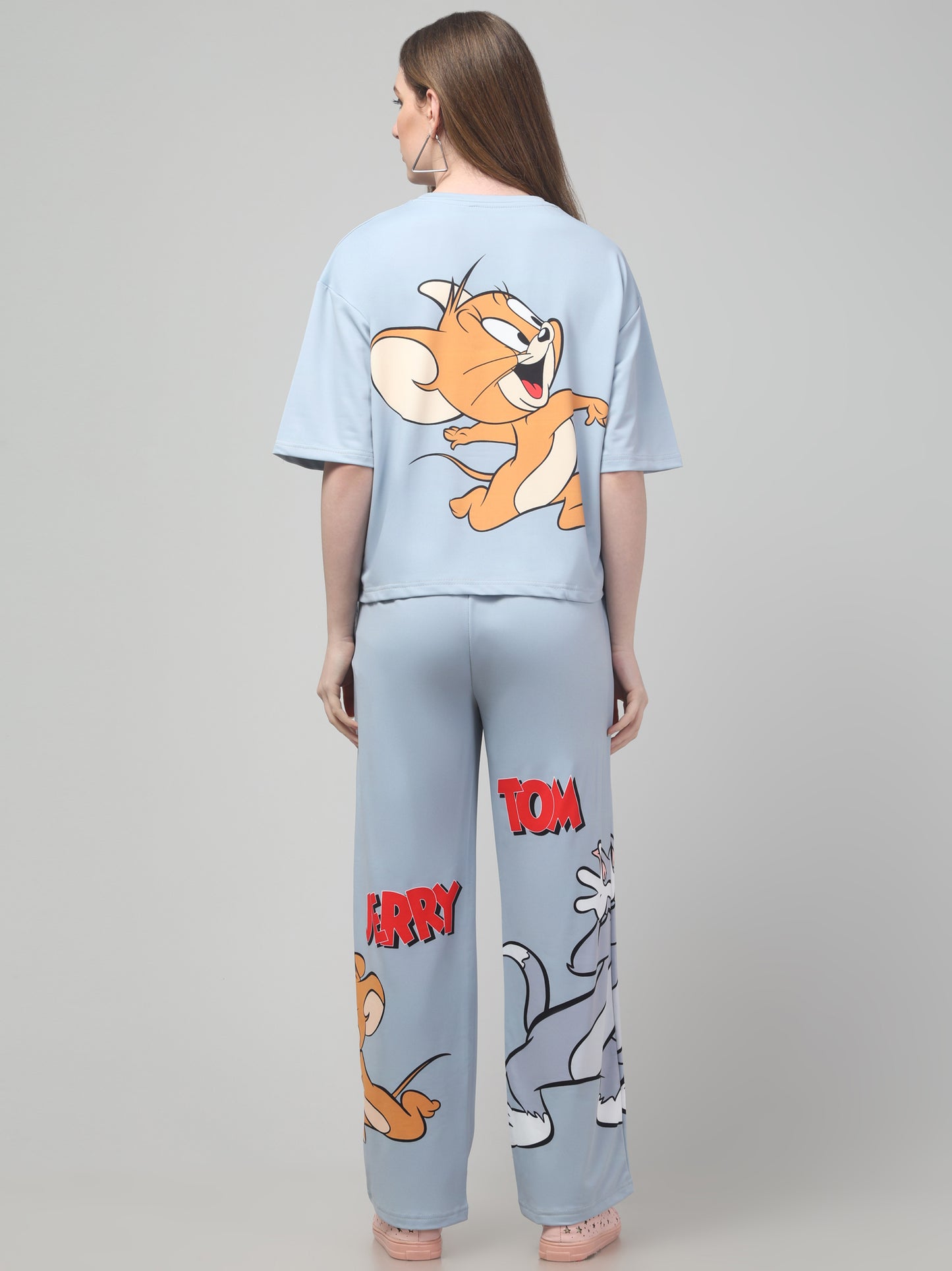 Tom & Jerry Sky-Blue Co ord Set
