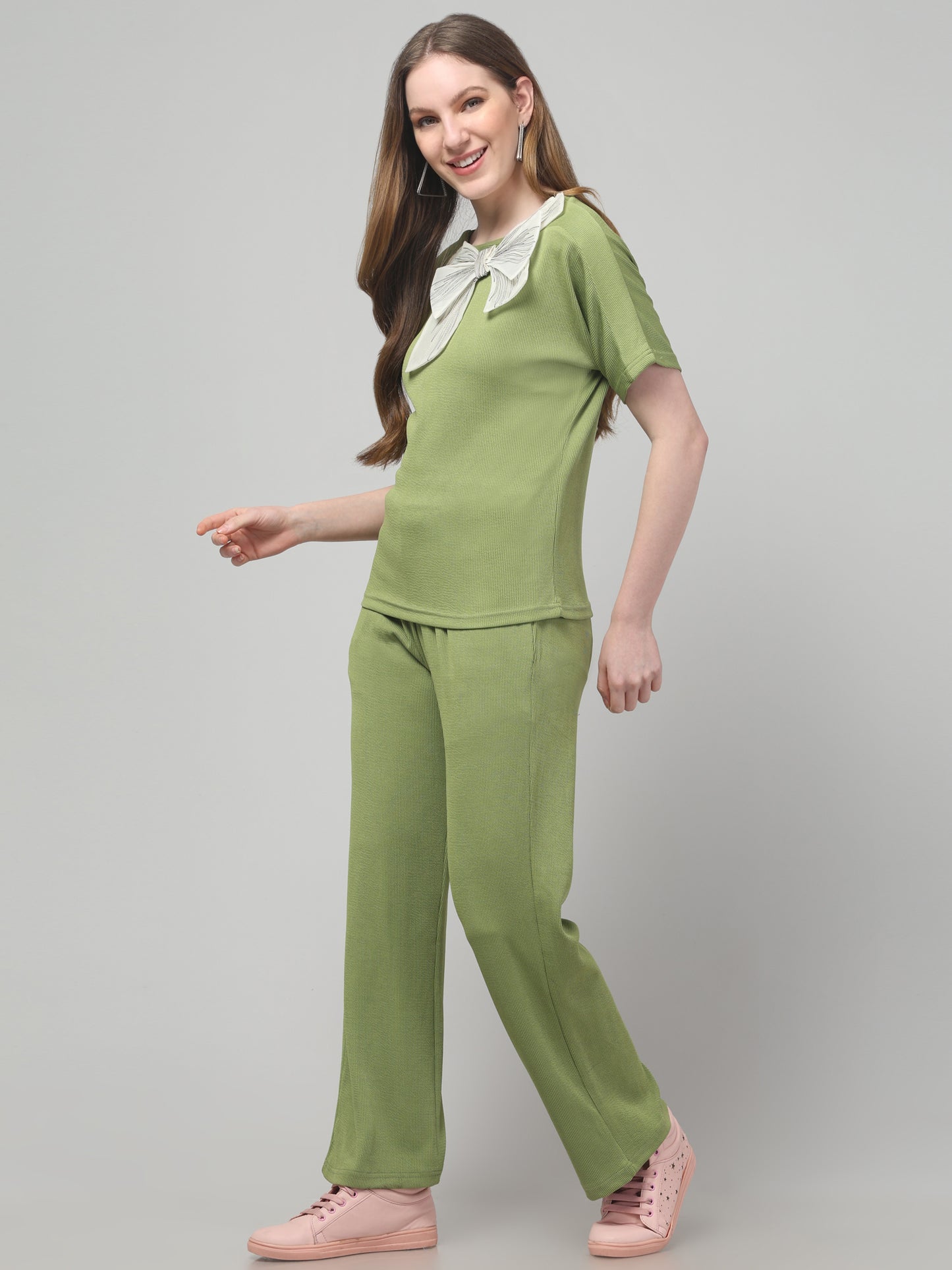 Olive Bow Co ord Set