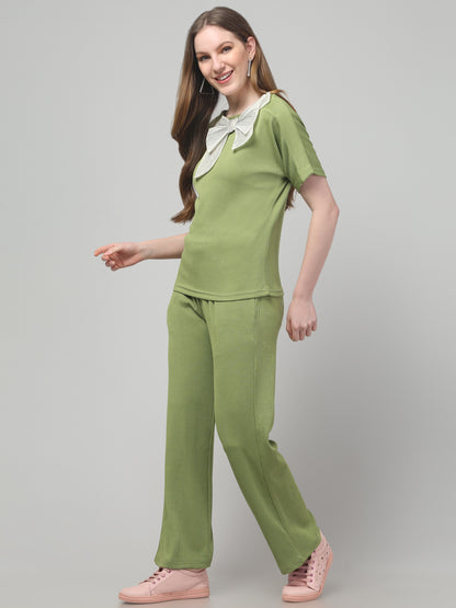 Olive Bow Co ord Set