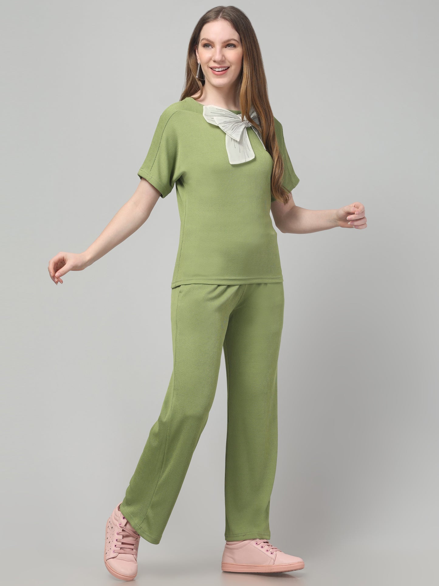 Olive Bow Co ord Set