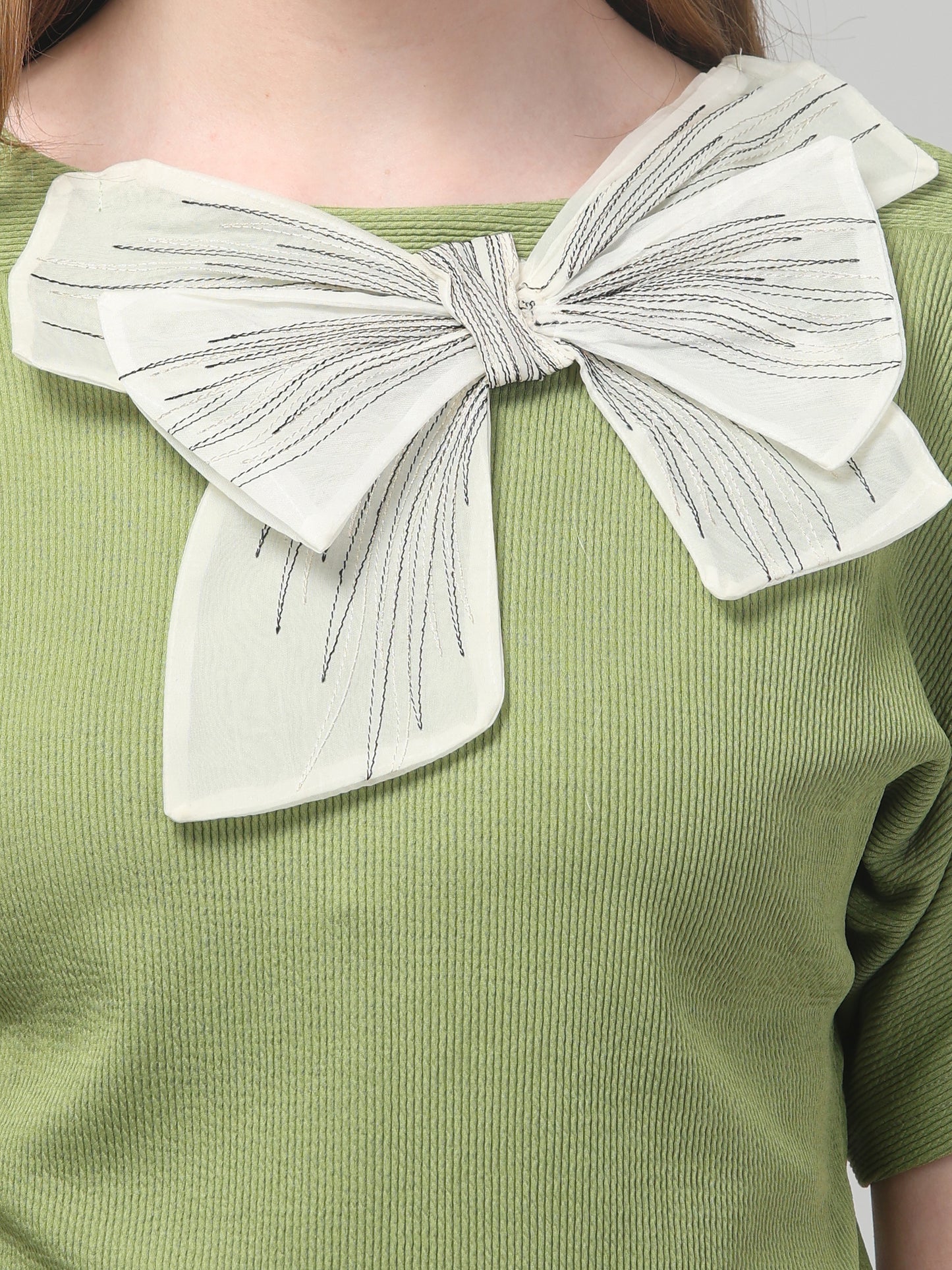 Olive Bow Co ord Set