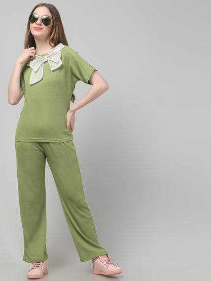Olive Bow Co ord Set