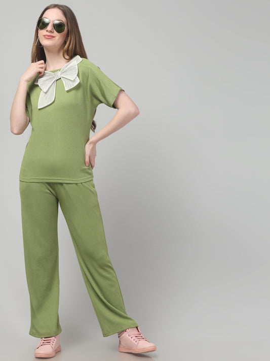 Olive Bow Co ord Set