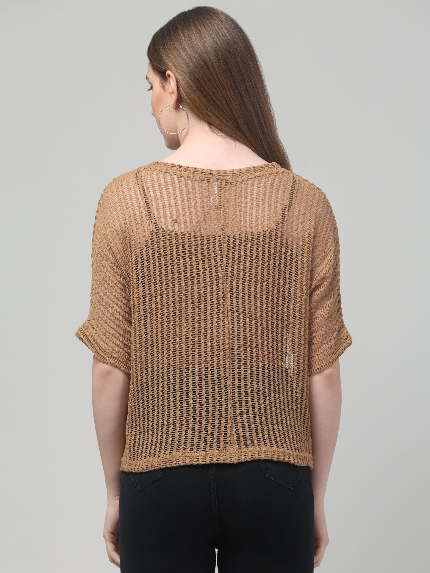 Brown Woven Top