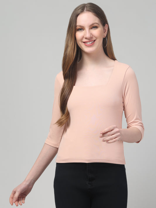 Solid Beige Top