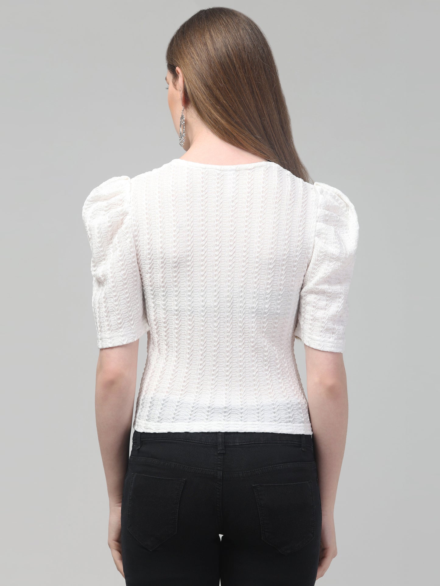 White Stylish Top for Womens