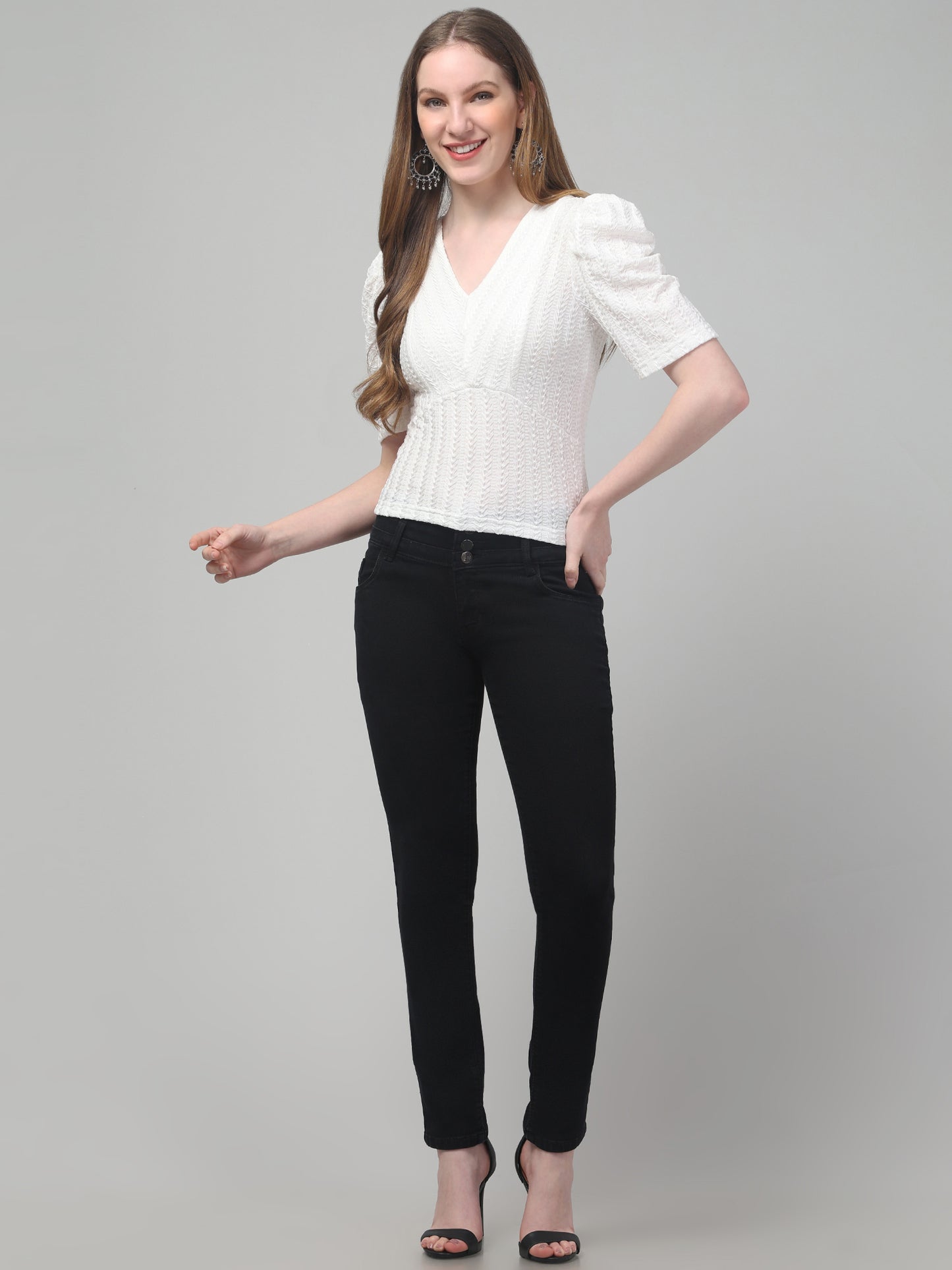 White Stylish Top for Womens
