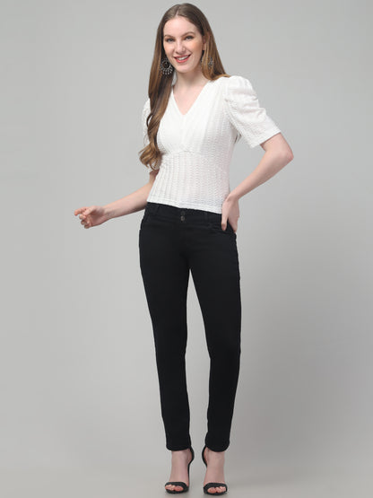 White Stylish Top for Womens