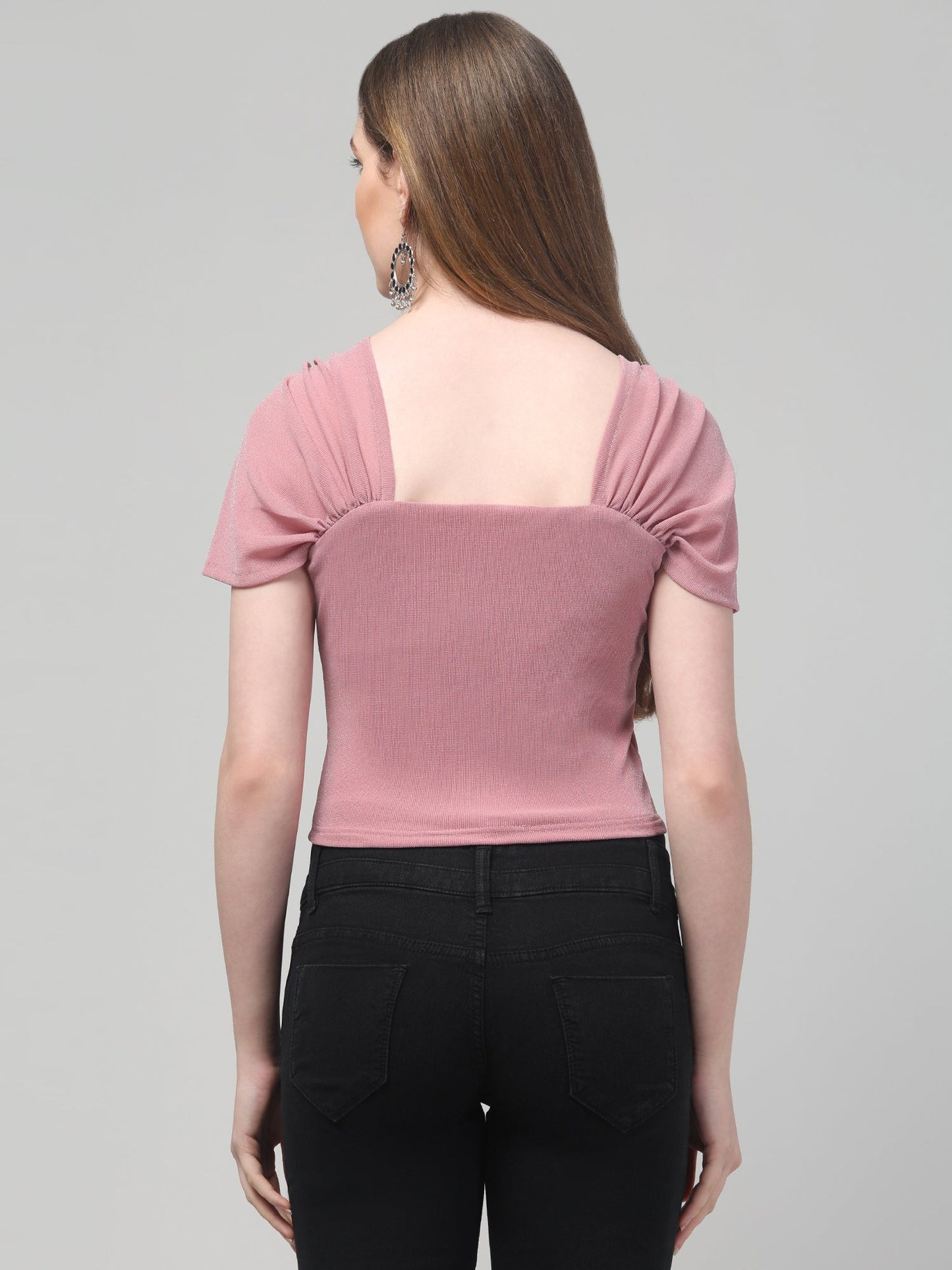 Pink Corset Top For Womens