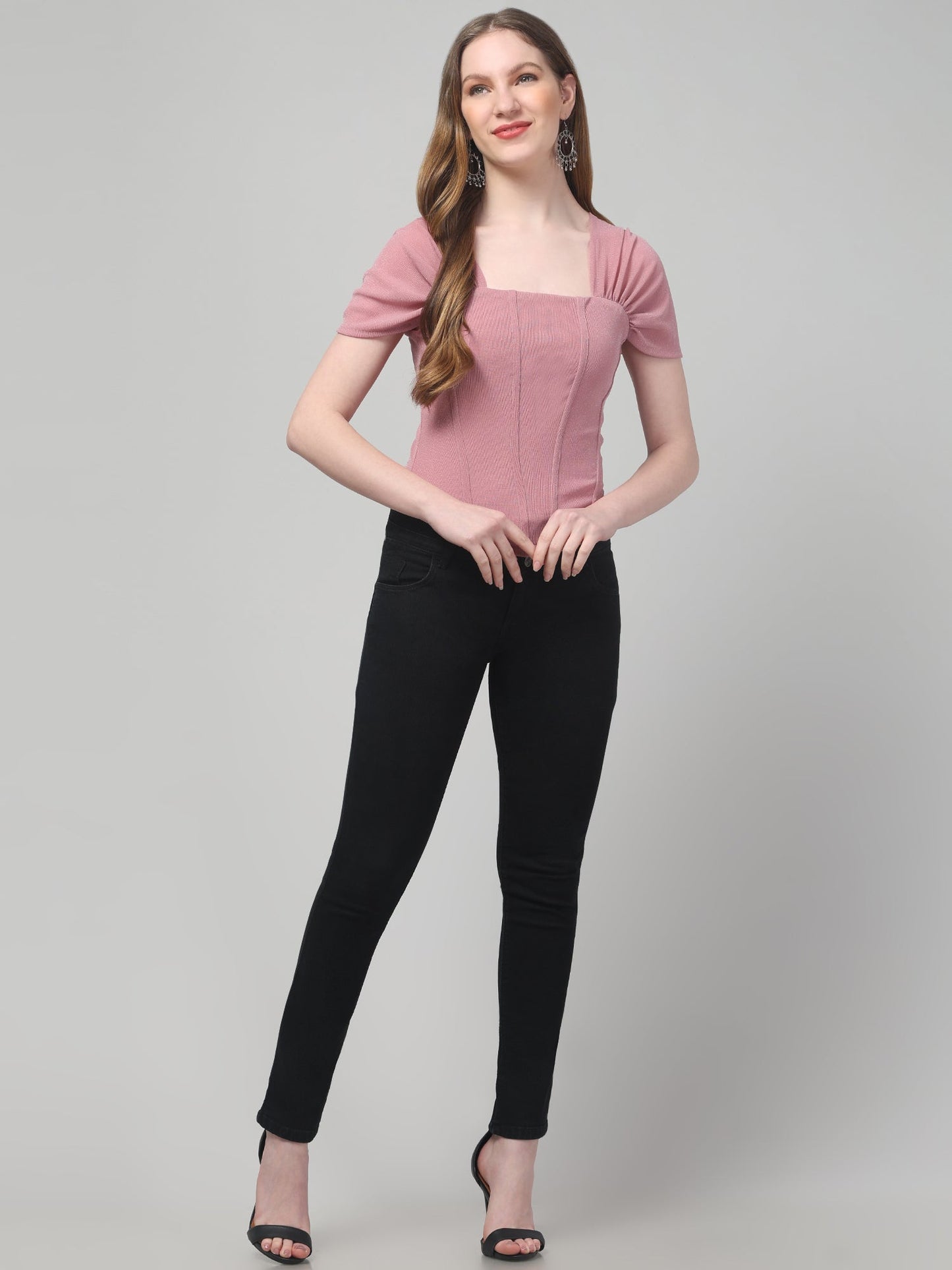 Pink Corset Top For Womens