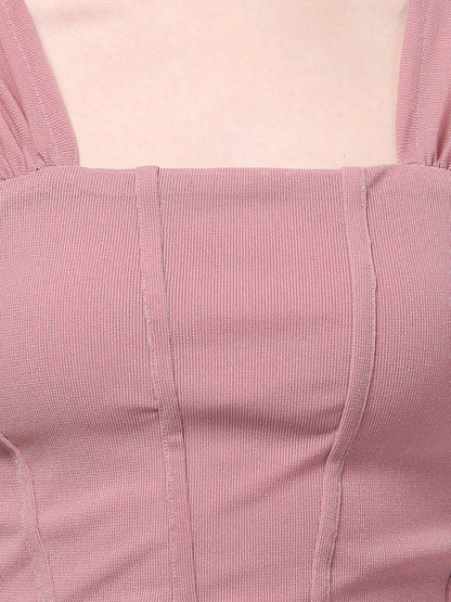 Pink Corset Top For Womens